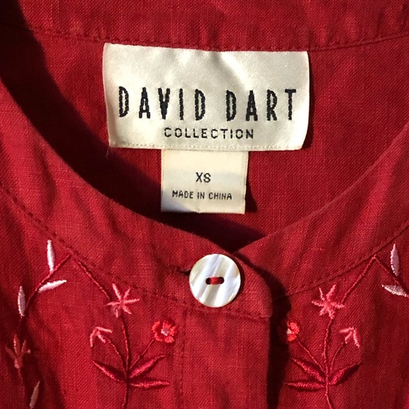 David Dart Long-Sleeve Linen Button-Up - Picture 2 of 3